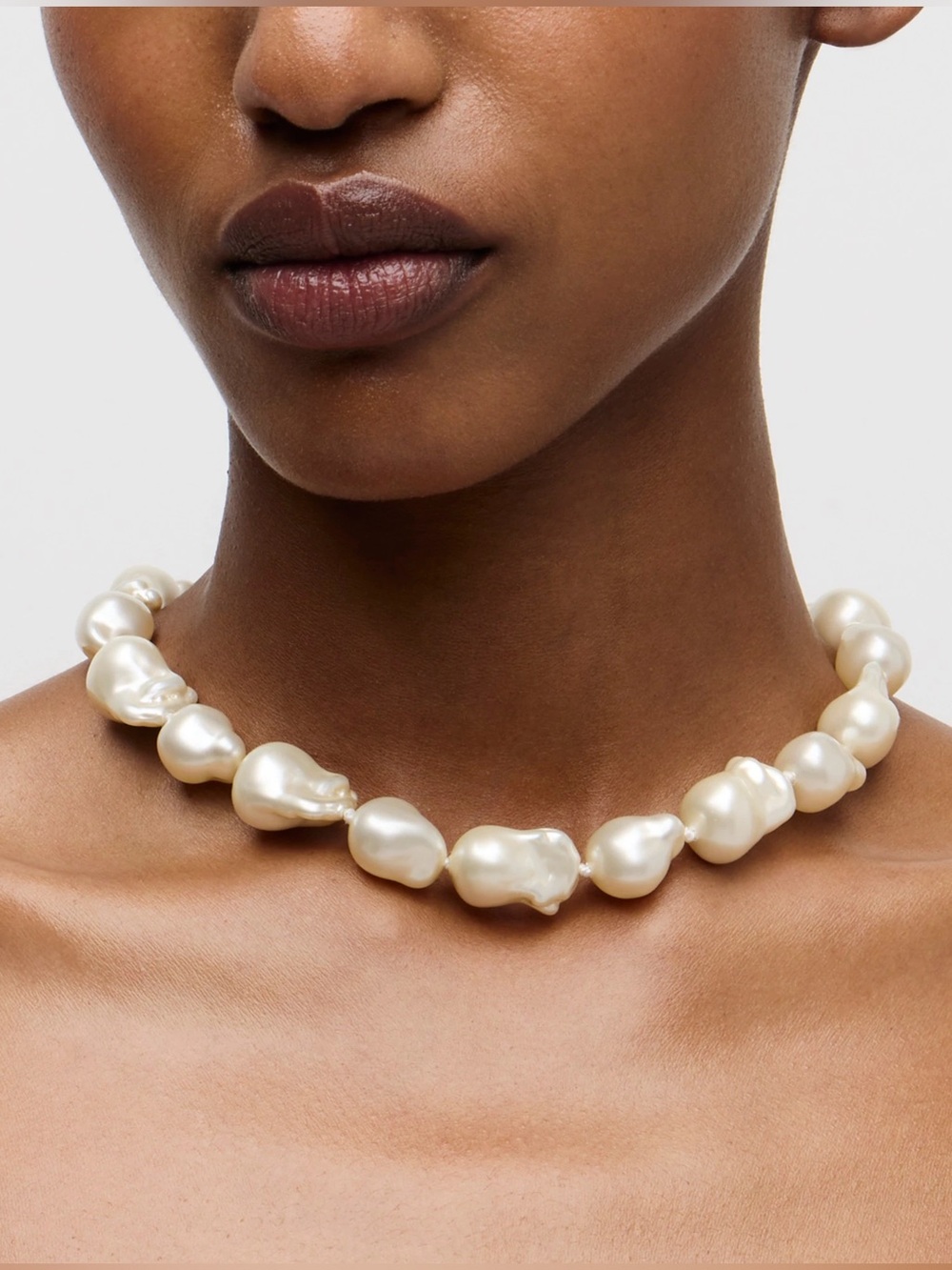 J Crew NWOT Baroque Pearl Necklace